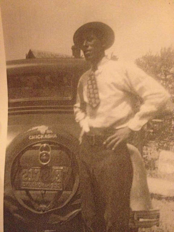 Eldest son, Joe C Gomez, during the Depression Years in Anadarko, OK.  The Gomez family remained in Anadarko during the Depression.  Joe worked for the Anadarko Newspaper at this time while George Gomez continued working on The Bert McVey Farm.