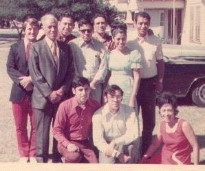 Joe Gomez Family; picture taken at 109 West Alabama St. in Anadarko, OK